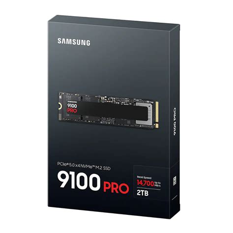 SAMSUNG MZ-VAP2T0BW 9100 PRO 2 TB NVMe SSD - Read Speed up to 14 700 MB/s; Write Speed to up 13 300 MB/s; Random Read up to 1 85